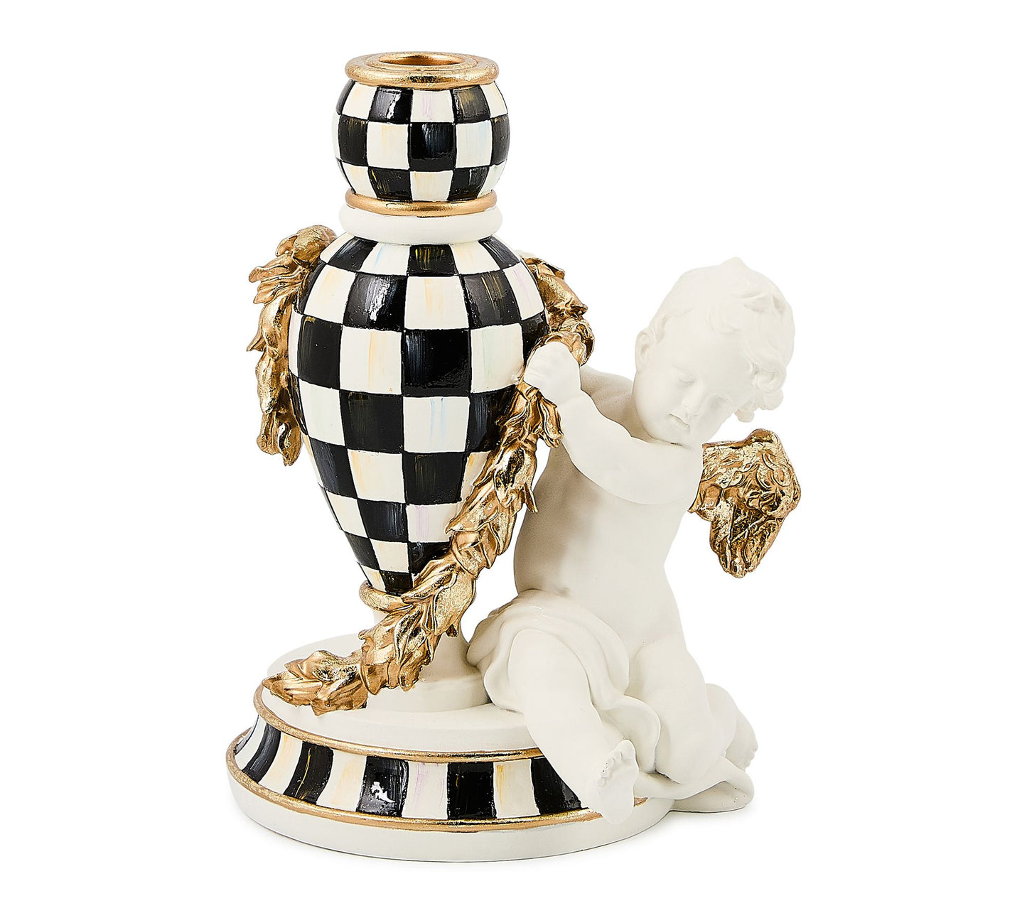MacKenzie-Childs Courtly Noel Cherub Candle Holder
