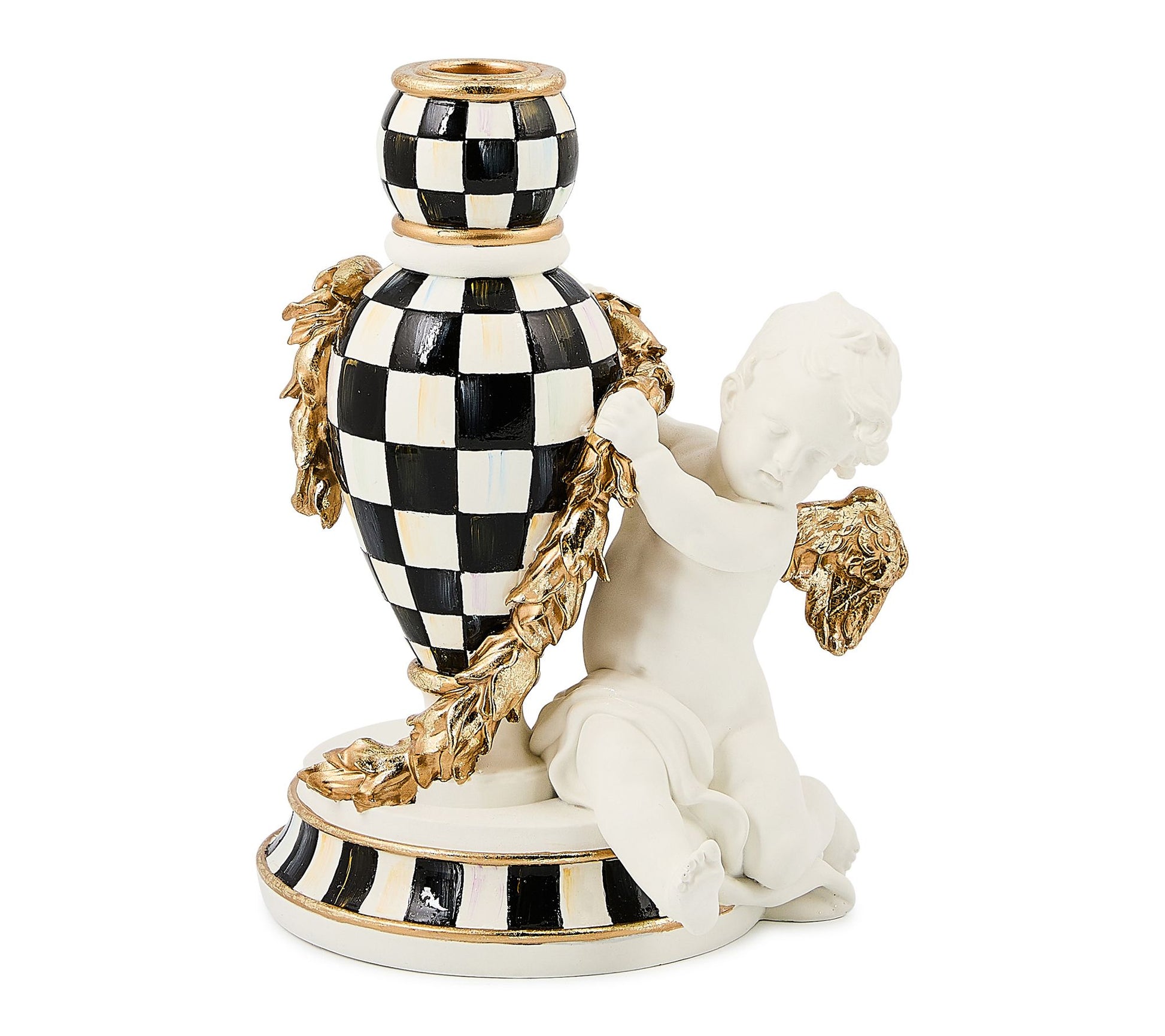 MacKenzie-Childs Courtly Noel Cherub Candle Holder