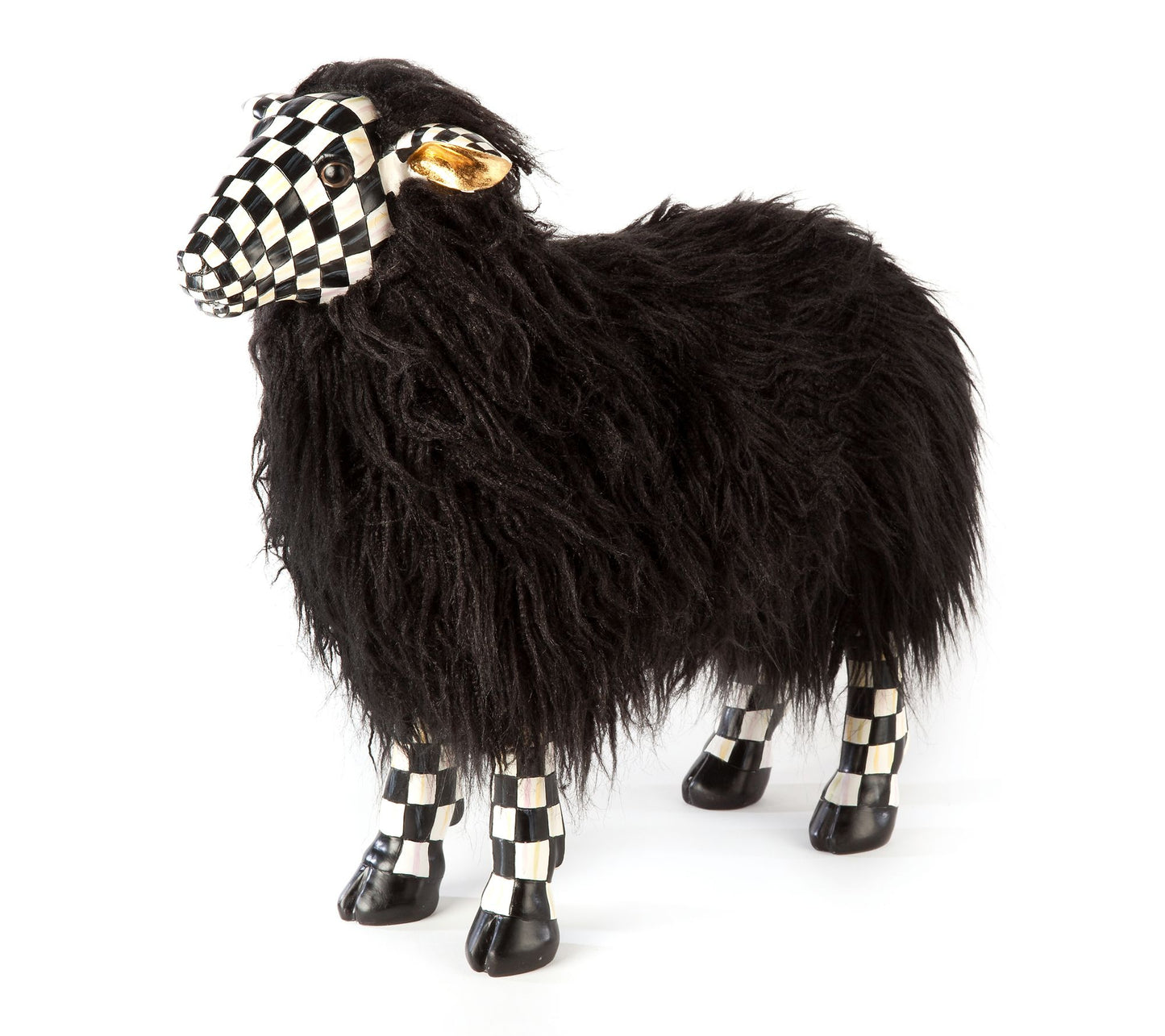 MacKenzie-Childs Courtly Check Black Sheep, Small