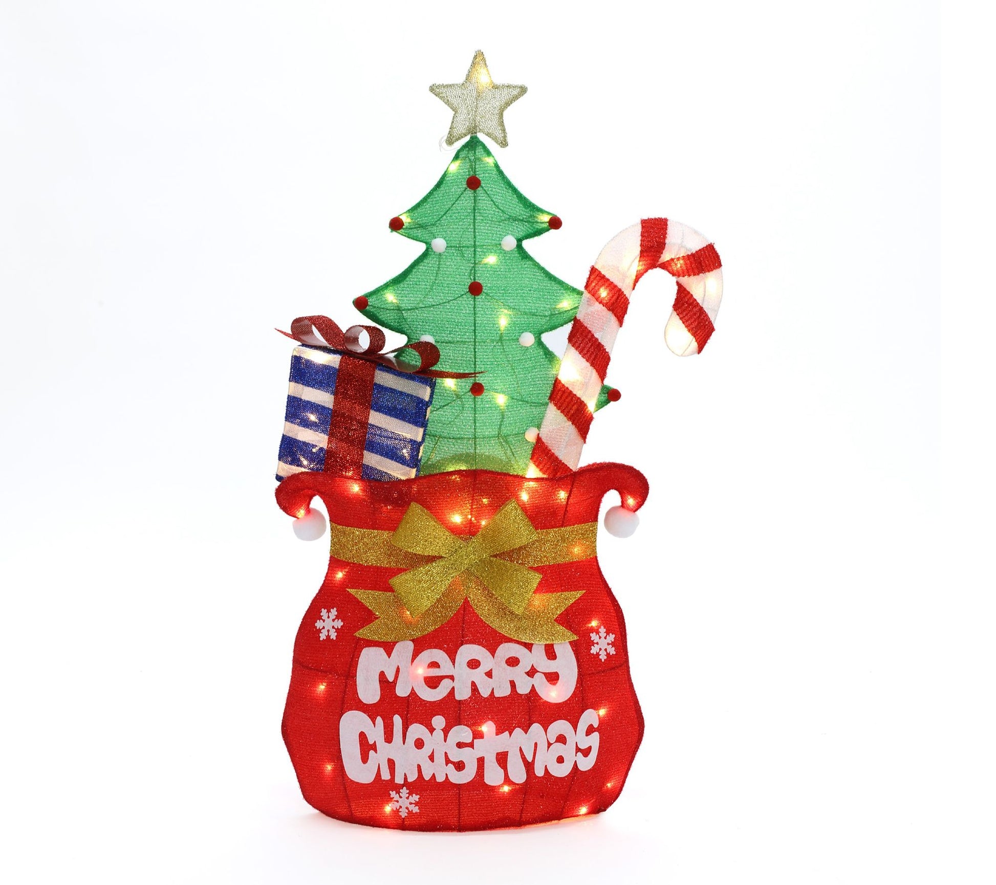 LuxenHome Light ed Santa's Gift Pack Outdoor X mas Decoration