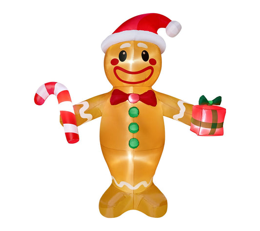 Joyfy 12ft Tall Christmas Inflatables Gingerbread Man