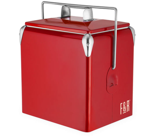 Foster & Rye 1.8-Quart Vintage Metal Cooler