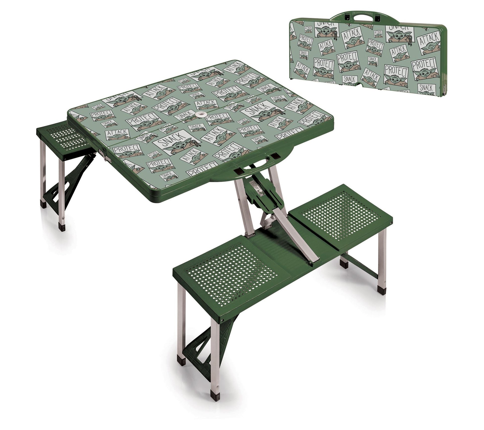 Mandalorian Portable Folding Picnic Table withats