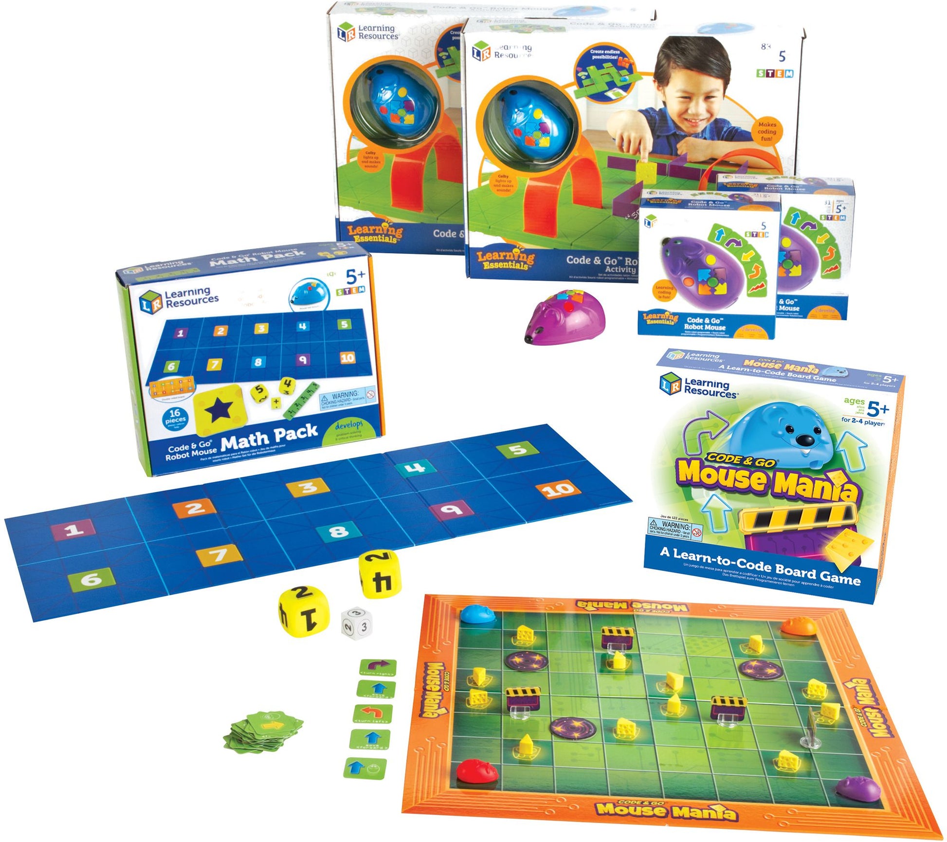 Learning Resources Code & Go Robot Mouse Classroom Set