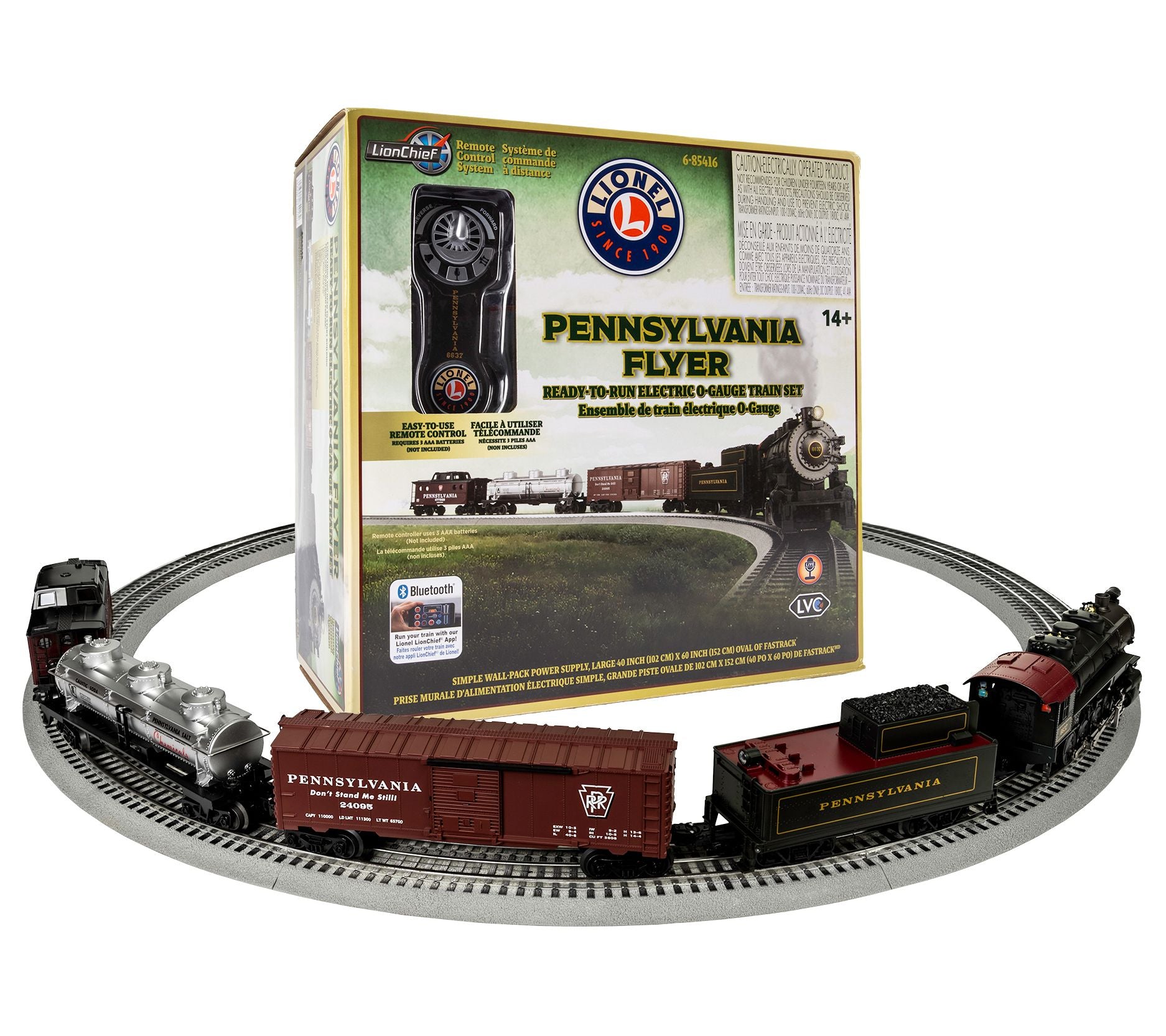 Lionel Pennsylvania Flyer LionChief Train Set wBluetooth 5.0