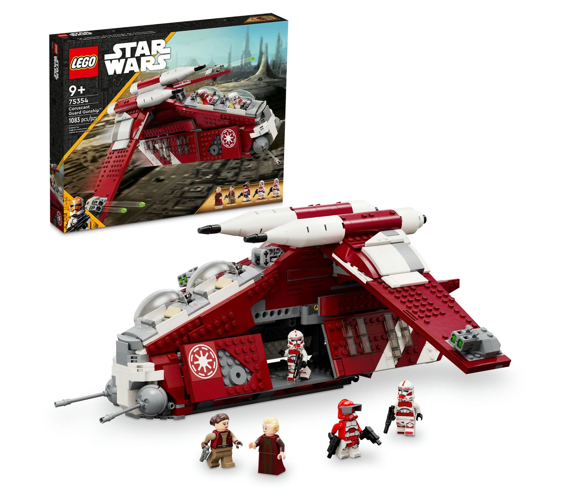 LEGO Star Wars Coruscant Guard Gunship 75354 Building Toy Set