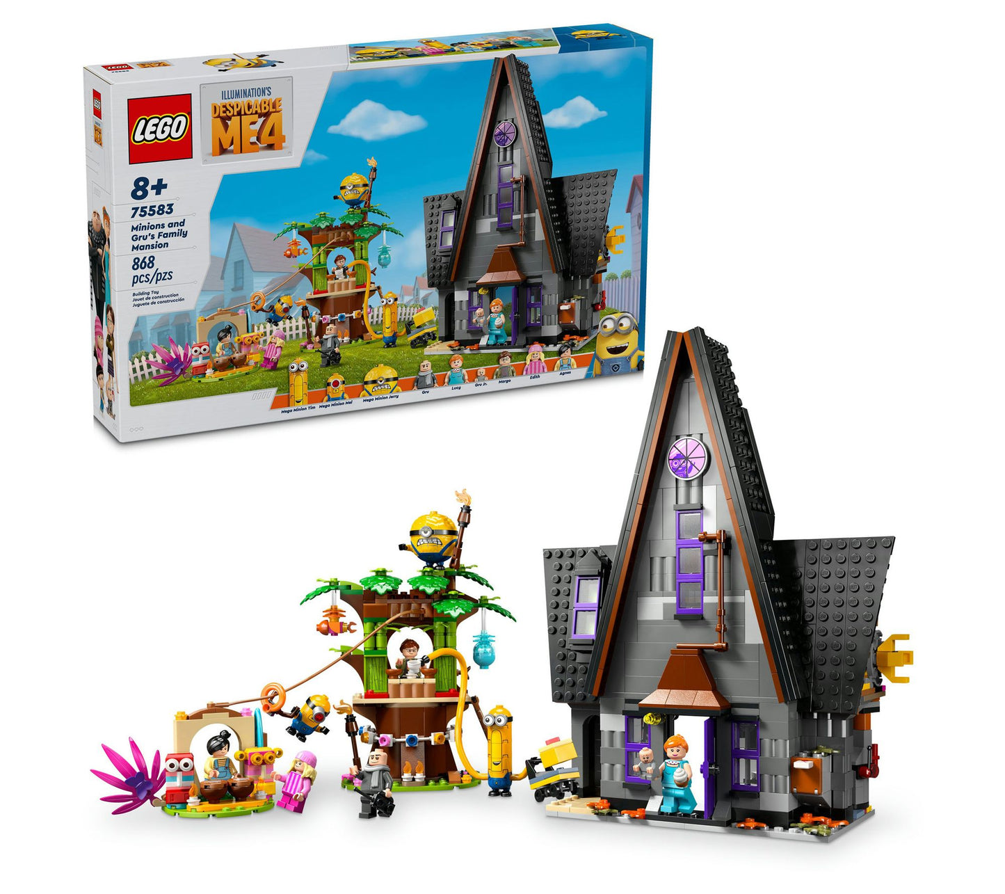 LEGO Despicable Me 4 Minions and Gru's Family Mansion