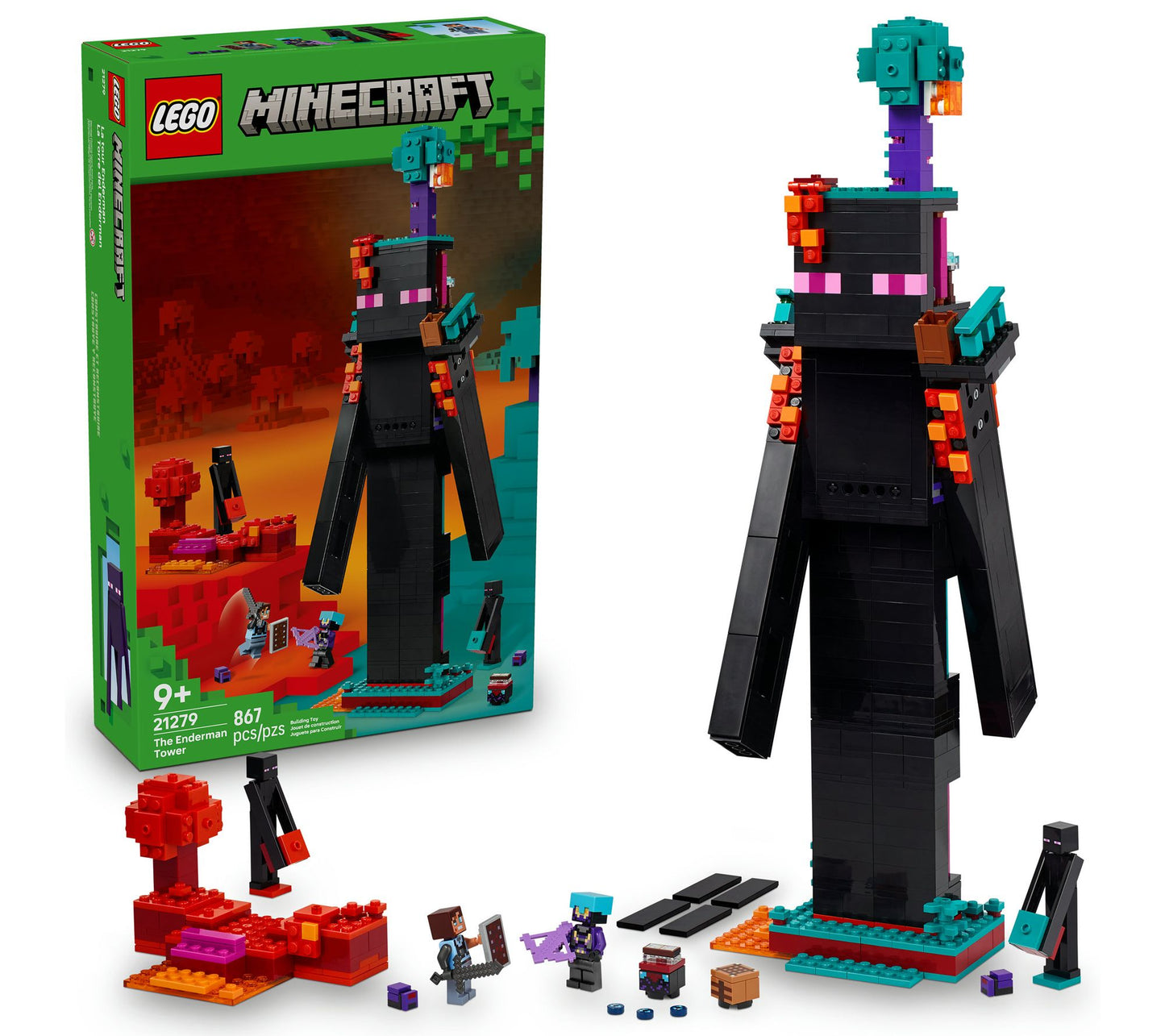 LEGO Minecraft The Enderman Tower Toy for KidsGamer Gift 2127