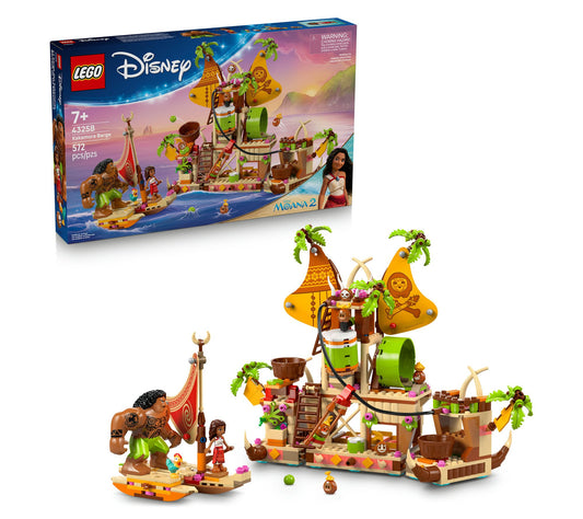 LEGO  Disney Moana 2 Kakamora Barge Toy Building Set 43258