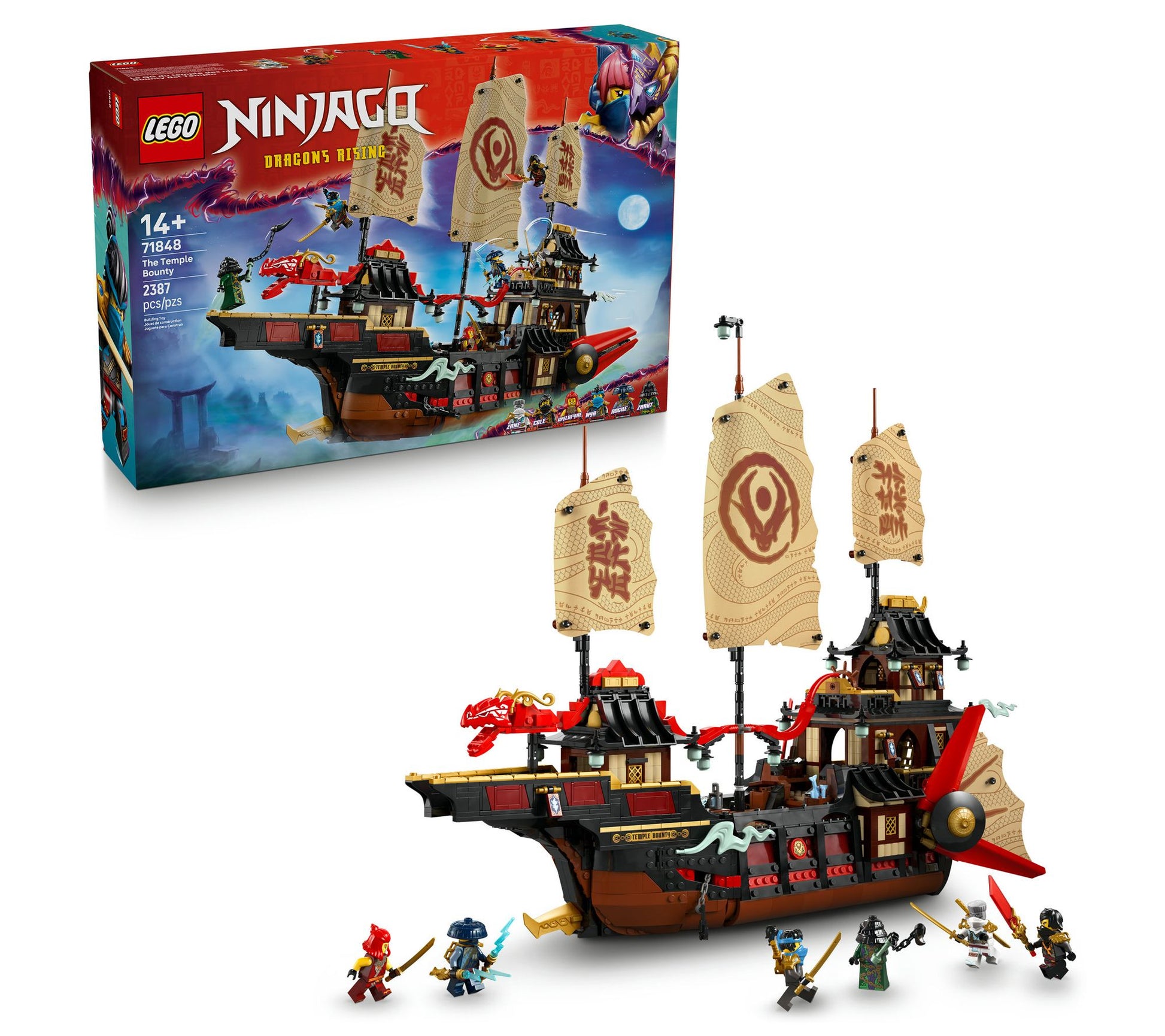 LEGO NINJAGO The Temple Bounty Ship Toy Building Kit