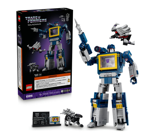 LEGO Icons Transformers: Soundwave Model Kit Building Set for